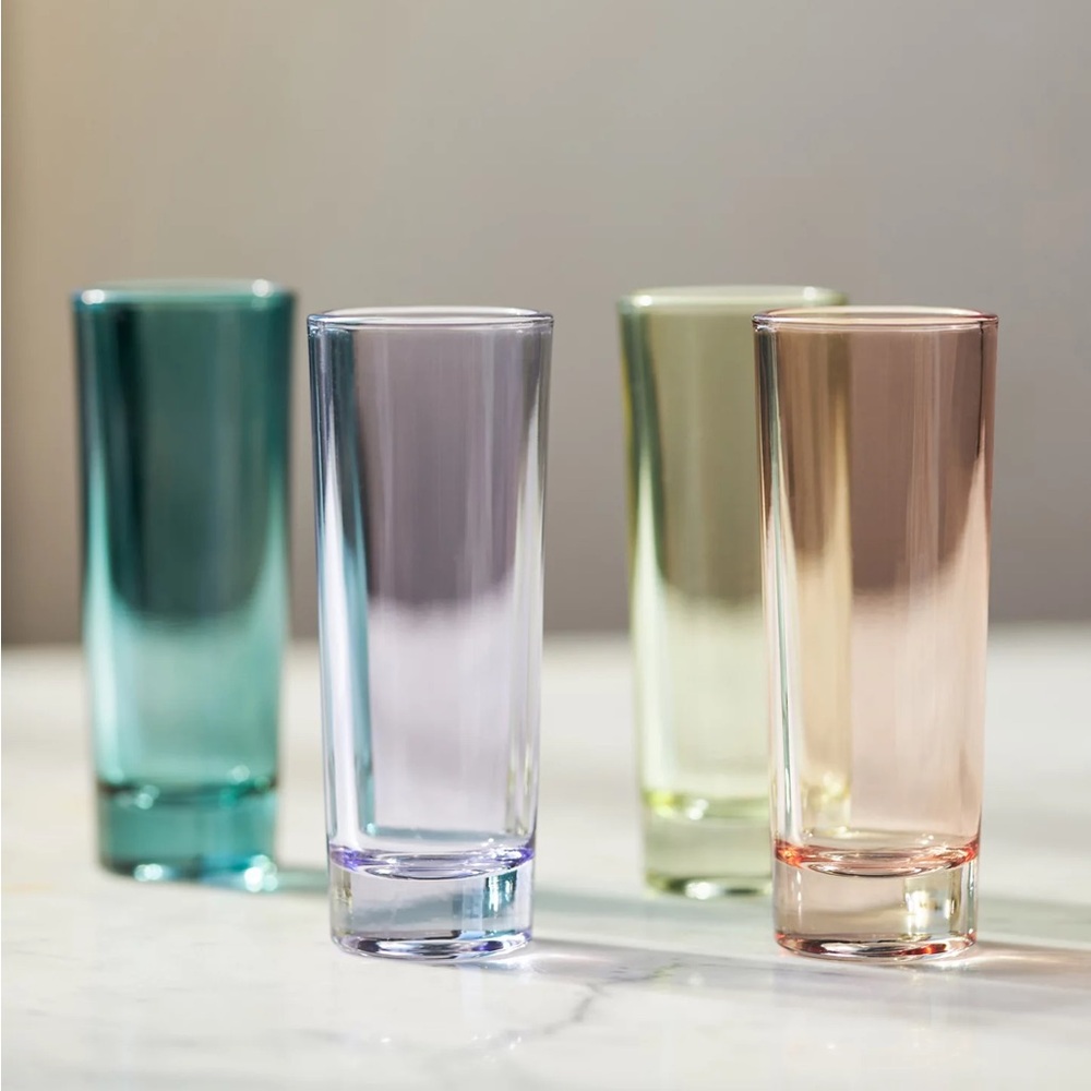 Anthropologie Morgan Multicolor Shot Glasses, Set of 4